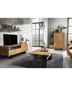Szafka rtv dębowa Loft LOF 050 KRYSIAK