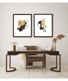 Obraz Black & Gold Splash II 65x75 ABLO BLOMMAERT